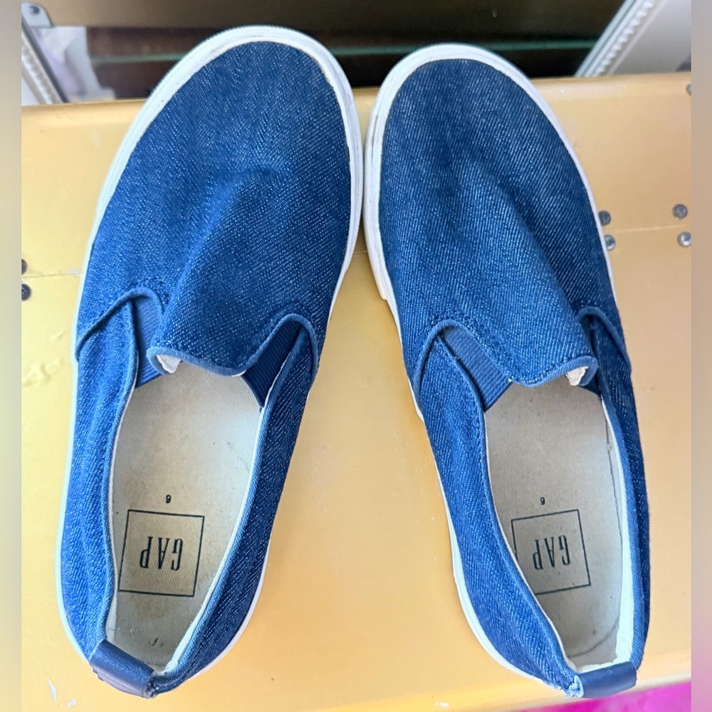 GAP Blue Denim Slip-On Shoes